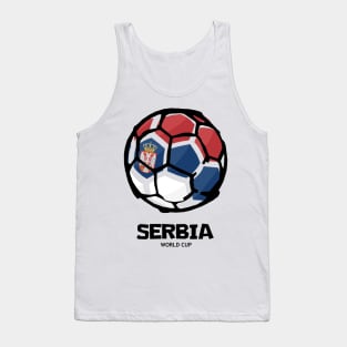 Serbia Football Country Flag Tank Top